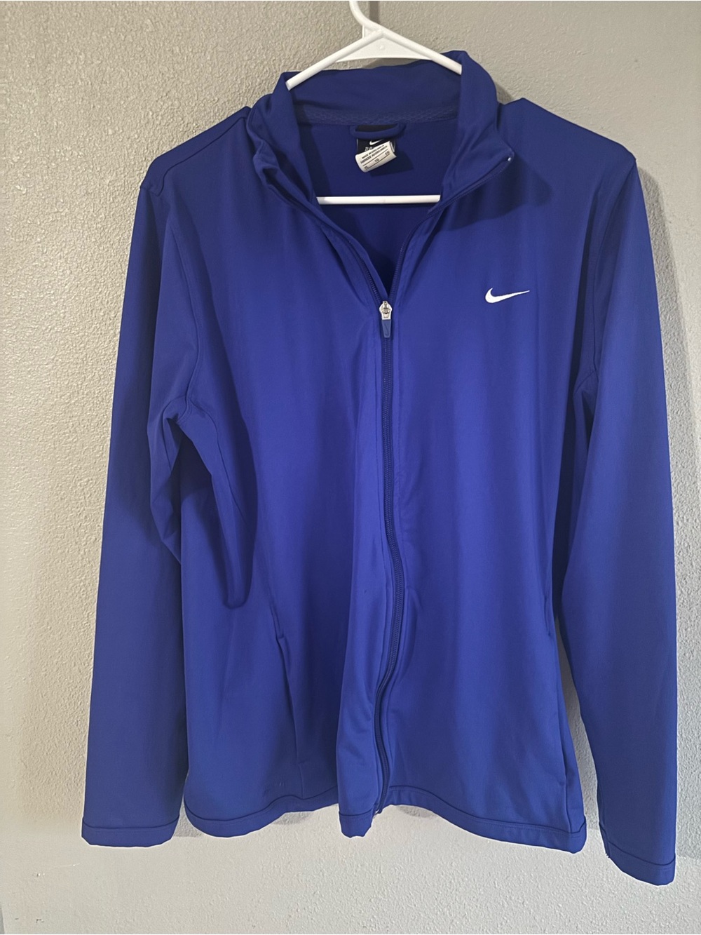 Nike Women's Blue Full-Zip Athletic Jacket